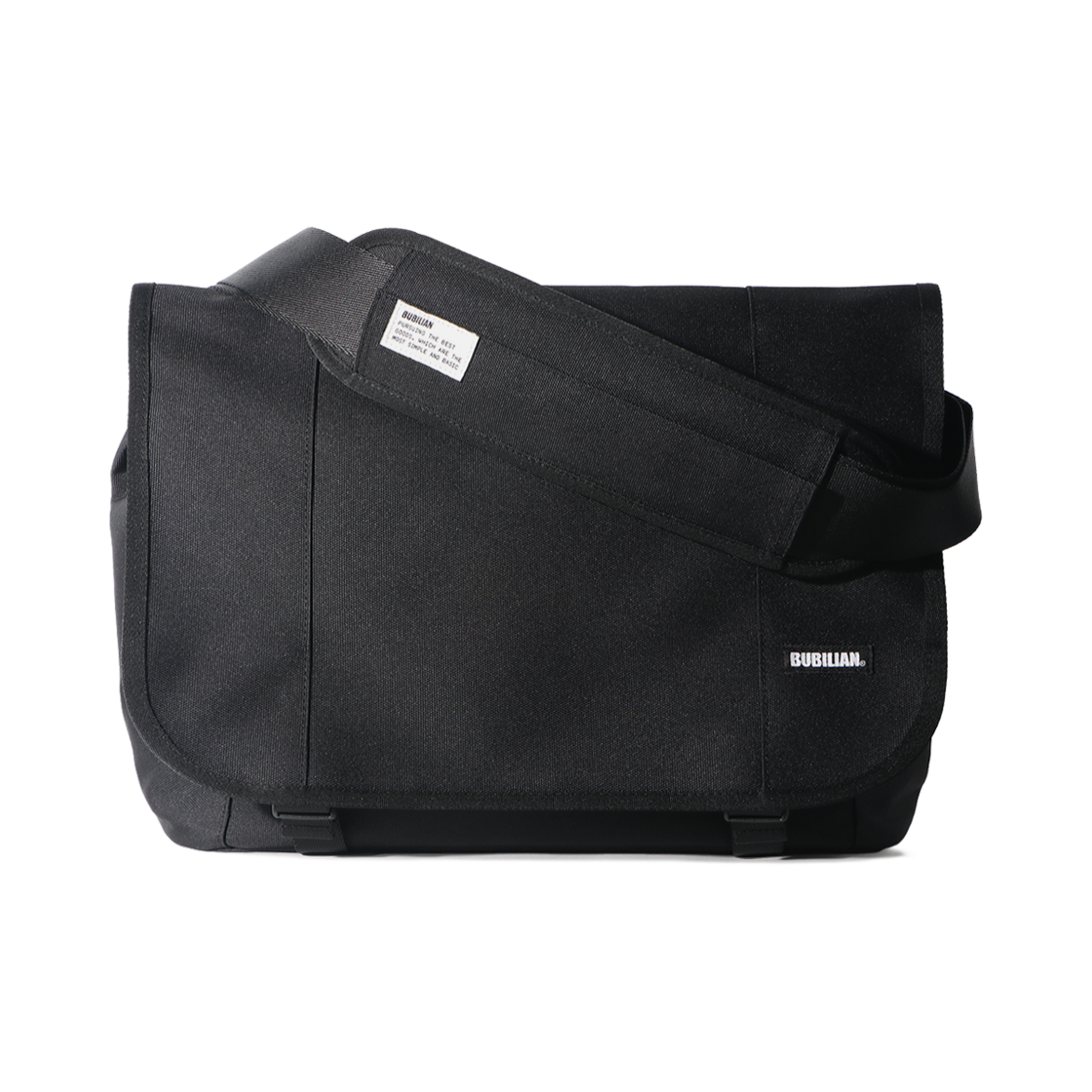버빌리안 플러터 심플 메신저백 블랙(Bubilian Flutter Simple Messenger bag)