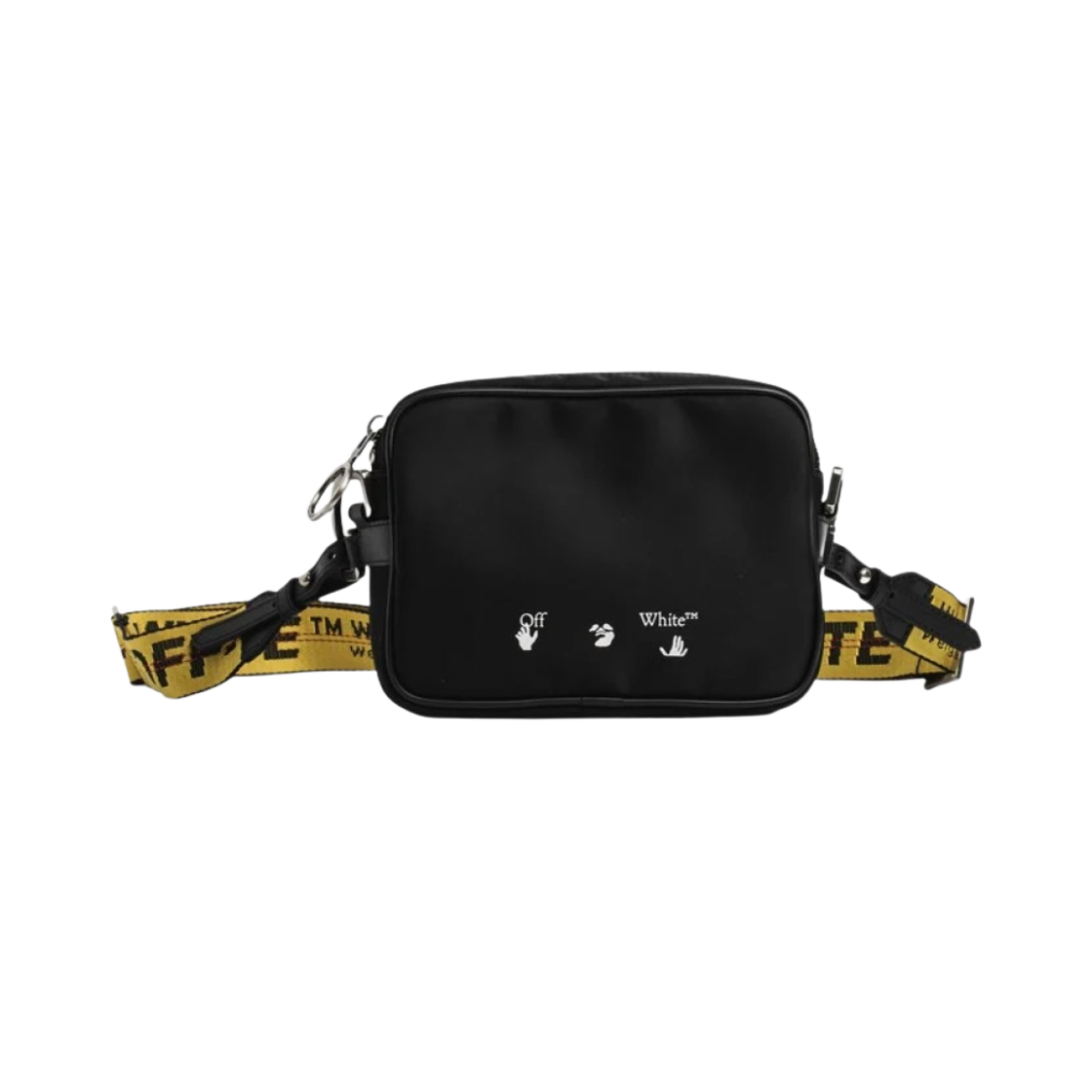 오프화이트 OW 로고 나일론 크로스바디백 블랙(Off-White OW Logo Nylon Crossbody Bag Black)