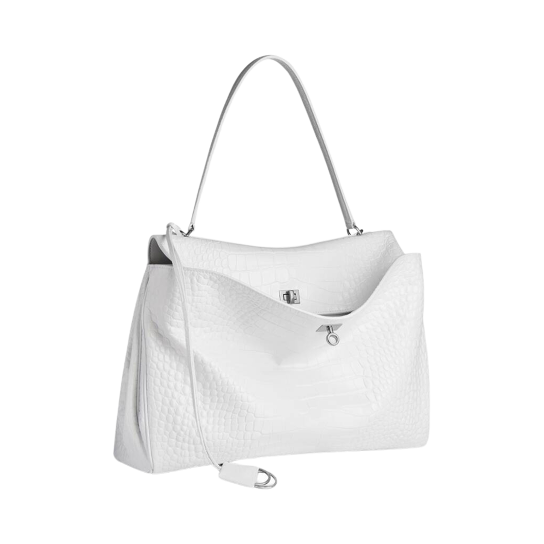 발렌시아가 로데오 라지 핸드백 크로커다일 엠보스 화이트(Balenciaga Rodeo Large Handbag Crocodile Embossed White) - 2