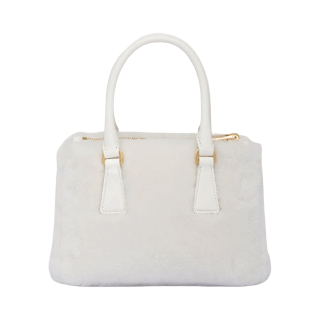 프라다 갤러리아 셔링 미니백 화이트(Prada Galleria Shearling Mini Bag White) - 2