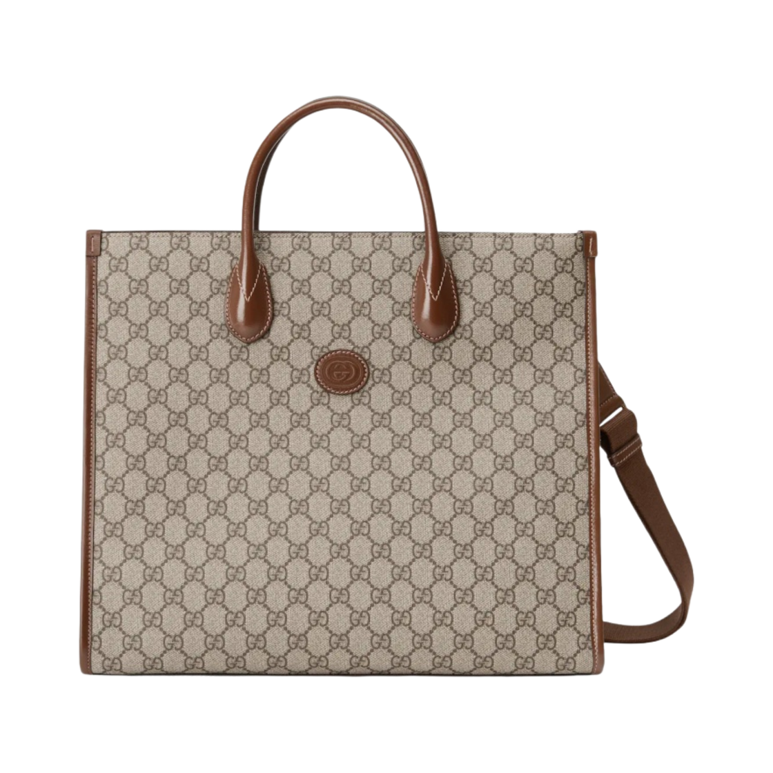 구찌 미디움 토트 인터로킹 G GG 슈프림(Gucci Medium Tote with Interlocking G GG Supreme) - 1
