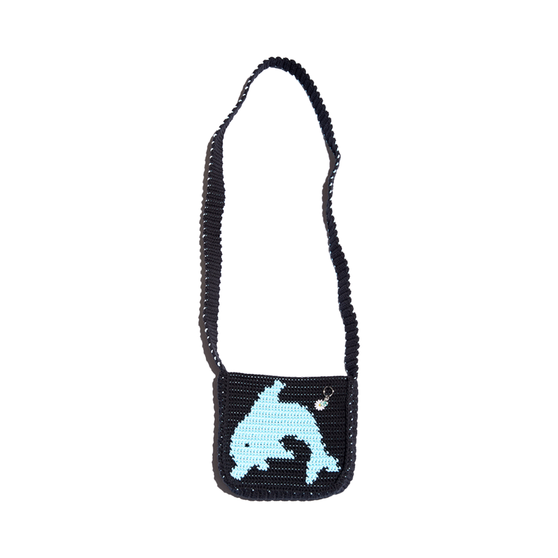 #950 #960_02 NiRO.SERENDiPiTY Dolphin Small Hand Bag #950 #960 Black