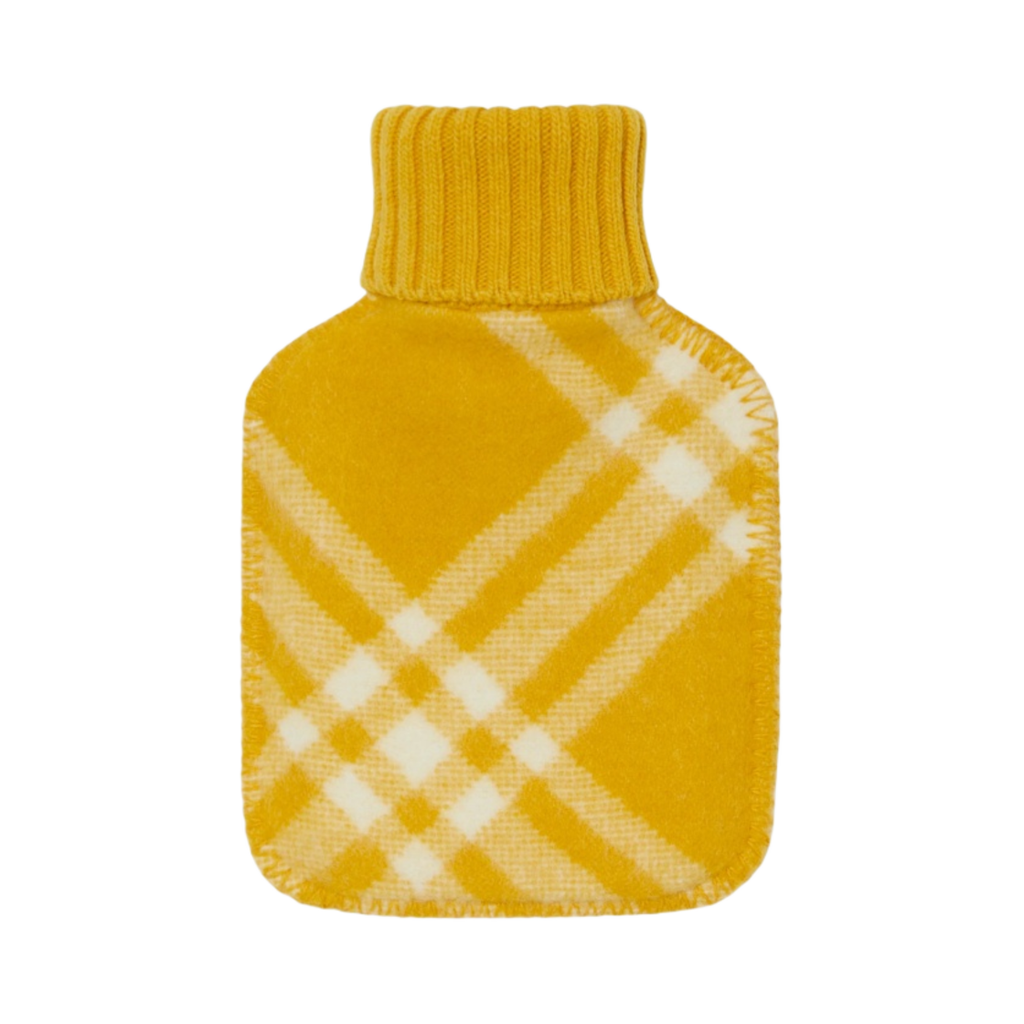 80776361 Burberry Check Wool Hot Water Bottle Pear