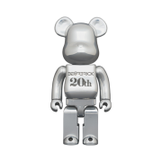 Bearbrick 20th Anniversary Model Deep Chrome Ver. 400%