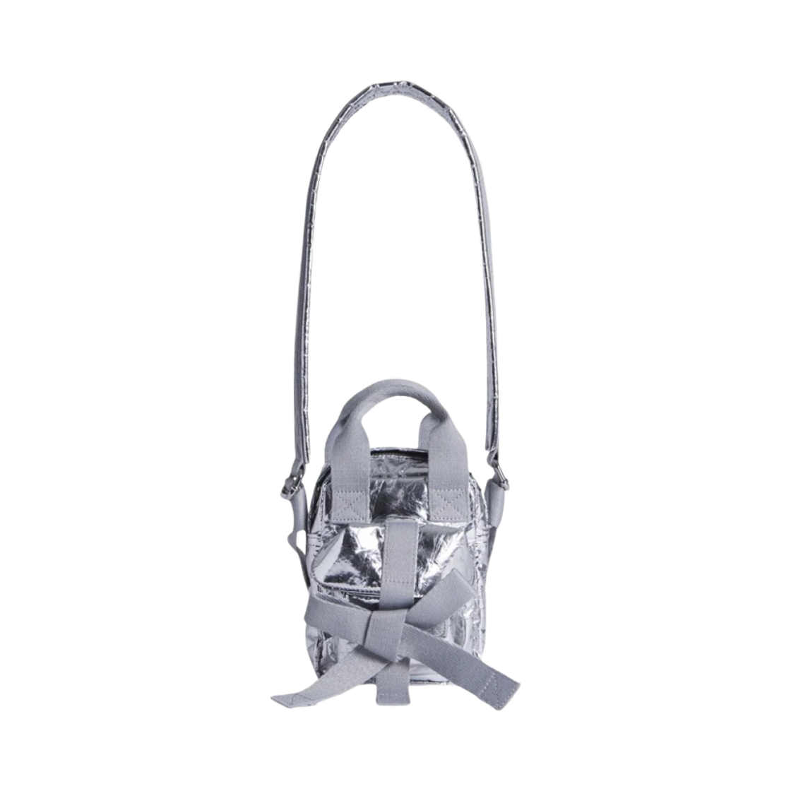 BAG163-1043 Simone Rocha Mini Classic Bow Crossbody Bag Silver