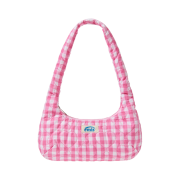 Emis Heart Quilted Shoulder Bag Pink
