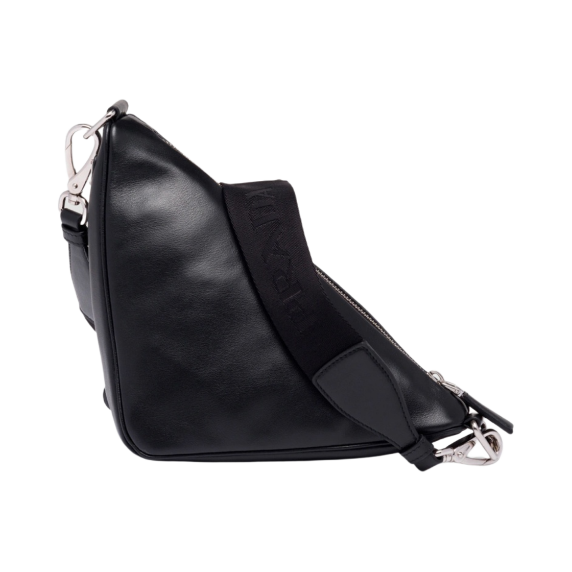 프라다 트라이앵글 레더 숄더백 블랙(Prada Triangle Leather Shoulder Bag Black) - 2