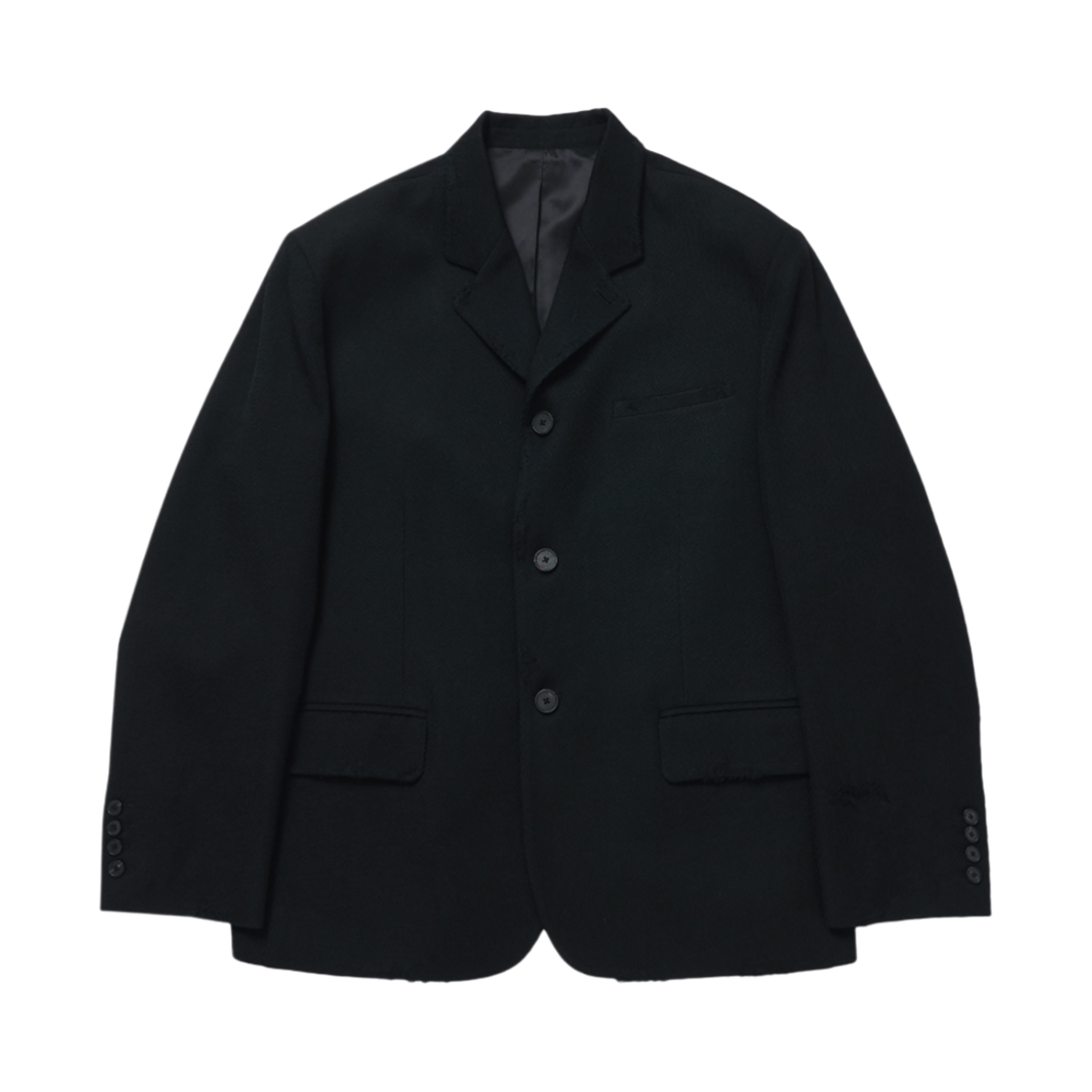 에스티유 디스트로이드 다이애그널 블레이져 블랙