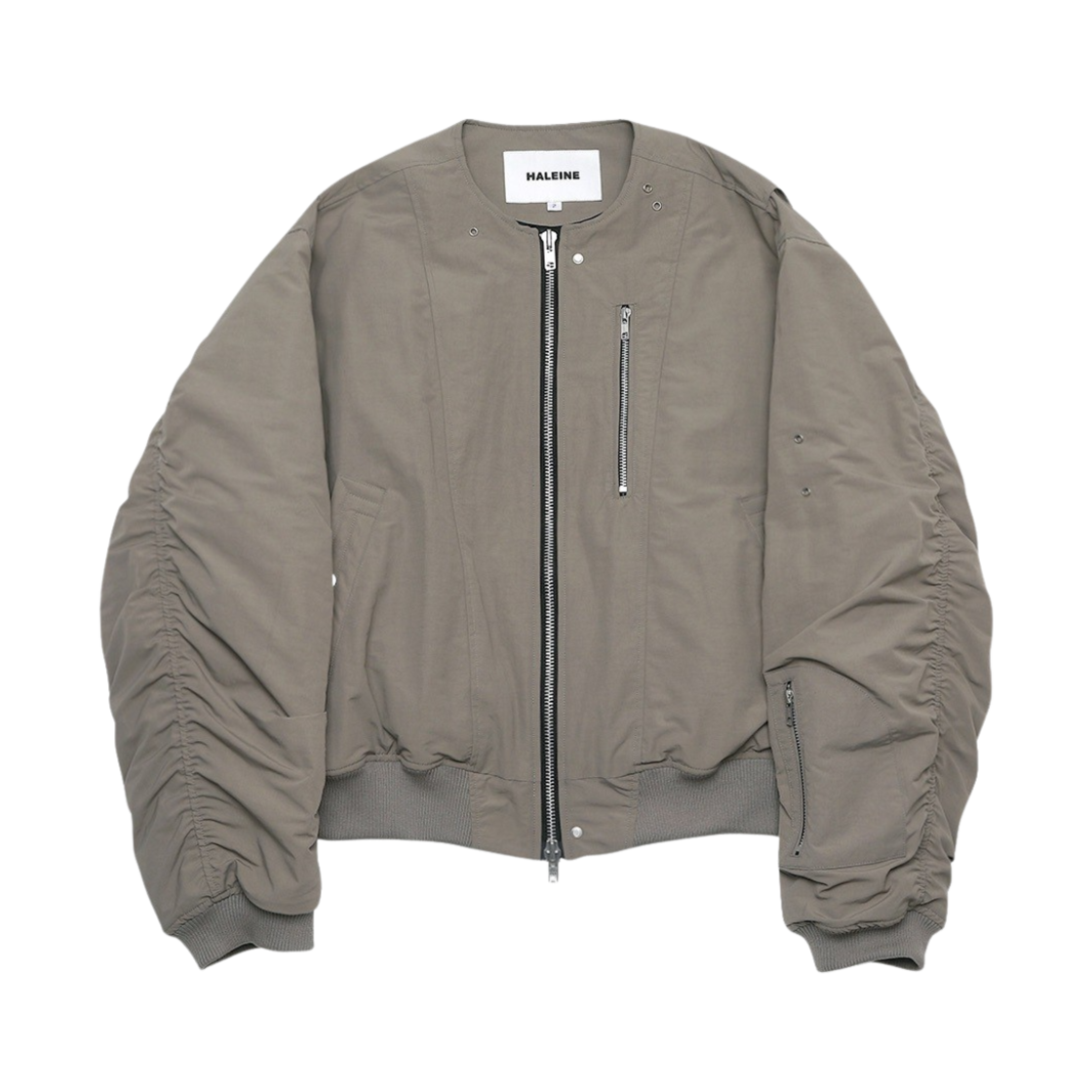 VJ109 [KREAM 단독] Haleine Roundneck Bomber Khaki Grey