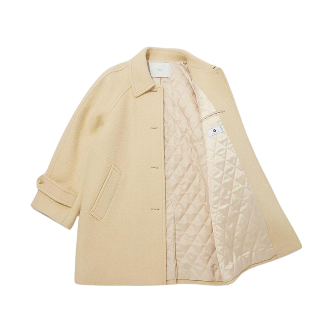 W) 던스트 알파카 하프 맥 코트 버터 | Dunst | KREAM