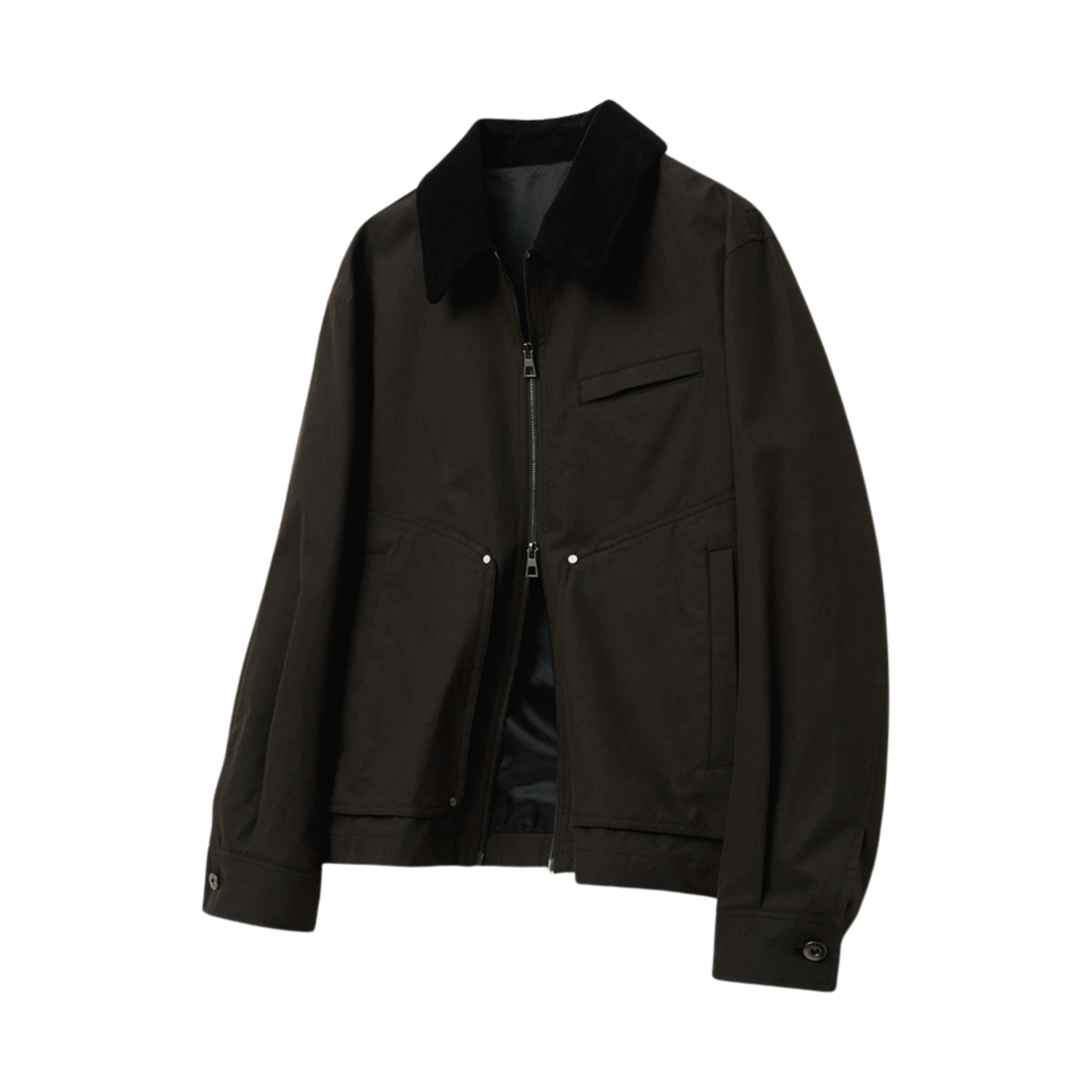 티엔지티 뉴잭 오버핏 워크자켓 브라운