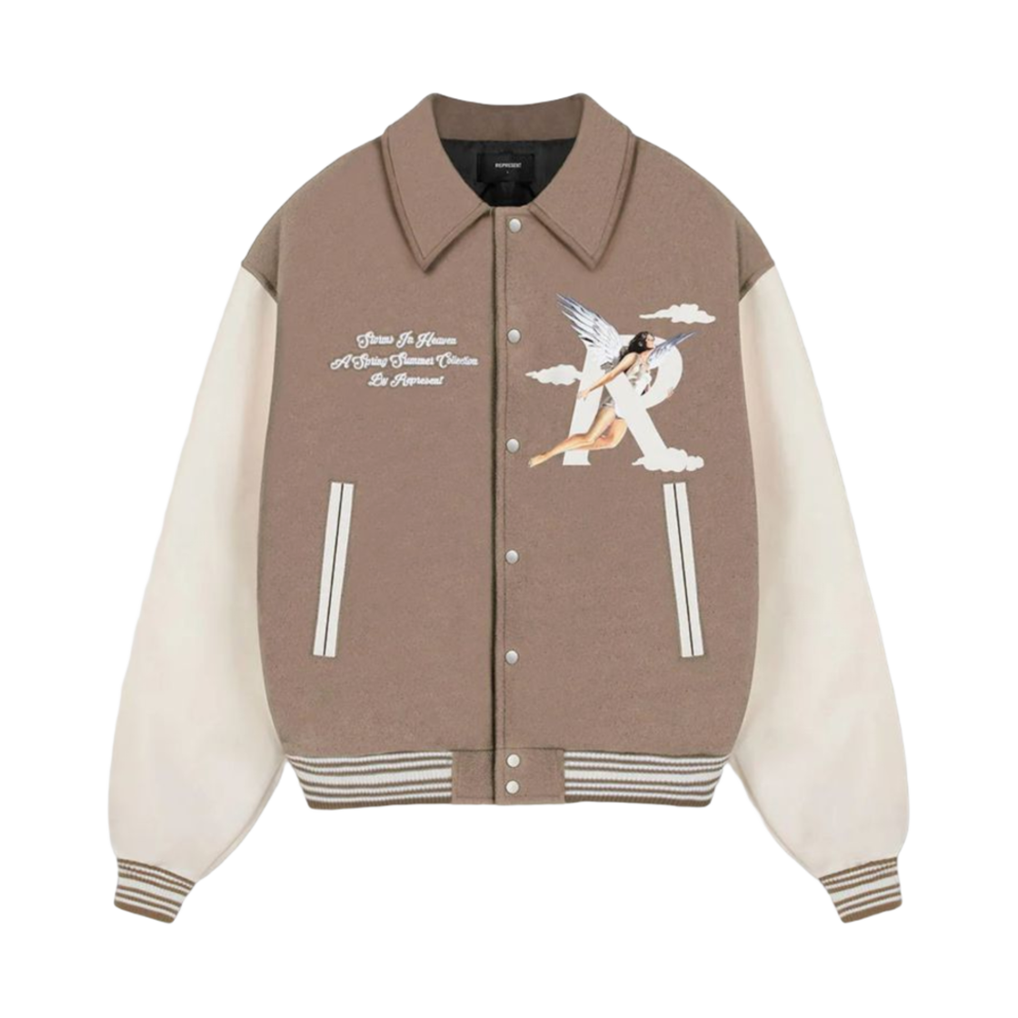 리프리젠트 자켓 베이지 브라운(Represent Jacket Beige Brown)