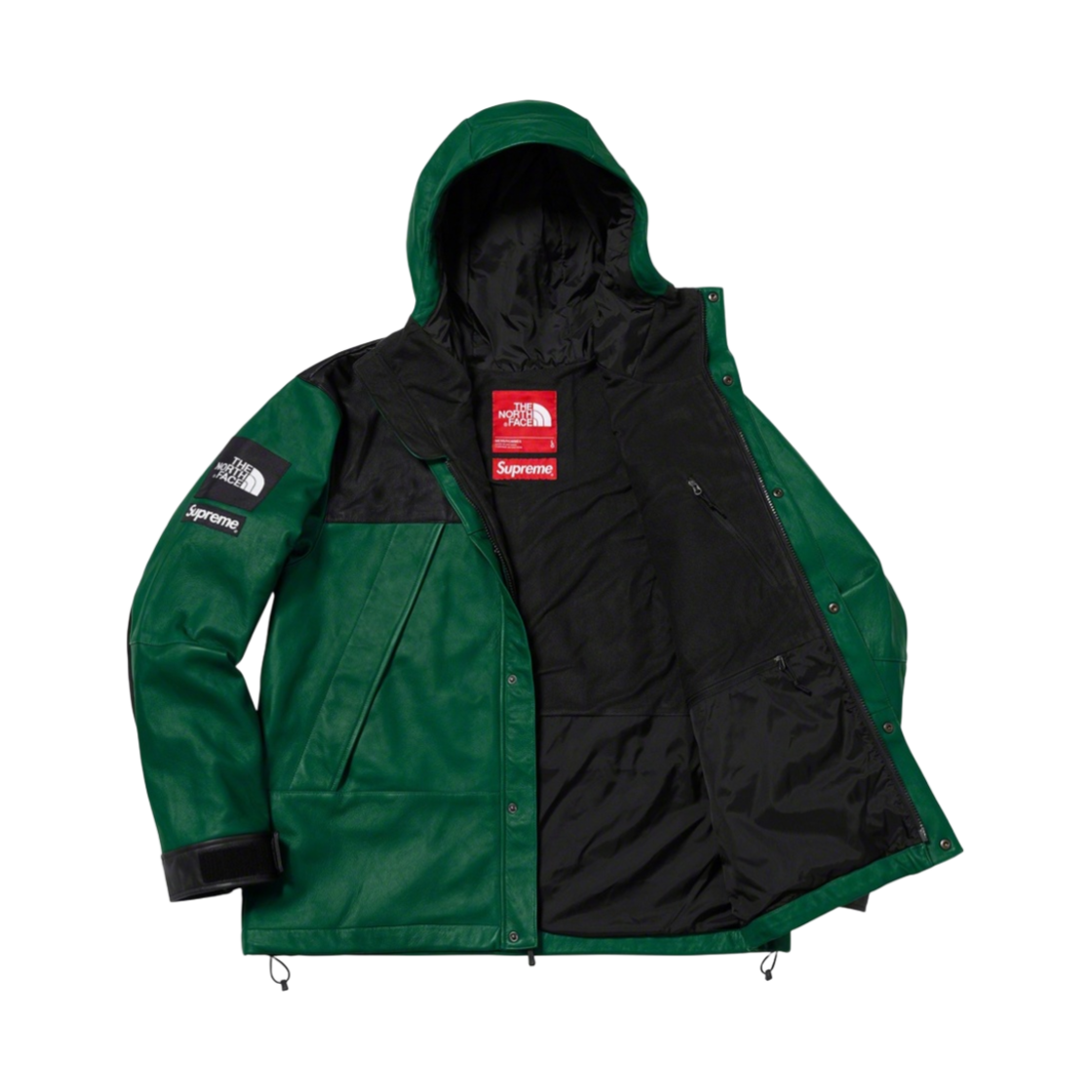 슈프림 x 노스페이스 레더 마운틴 파카 다크 그린 - 18FW(Supreme x The North Face Leather Mountain Parka Dark Green - 18FW) - 2