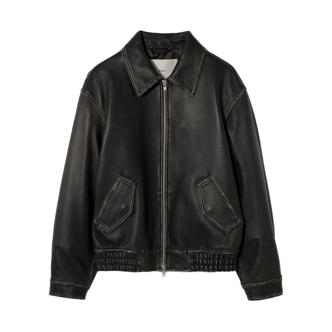 UDJU5A102G3 Dunst Unisex Lambskin Leather Blouson Brushed Black