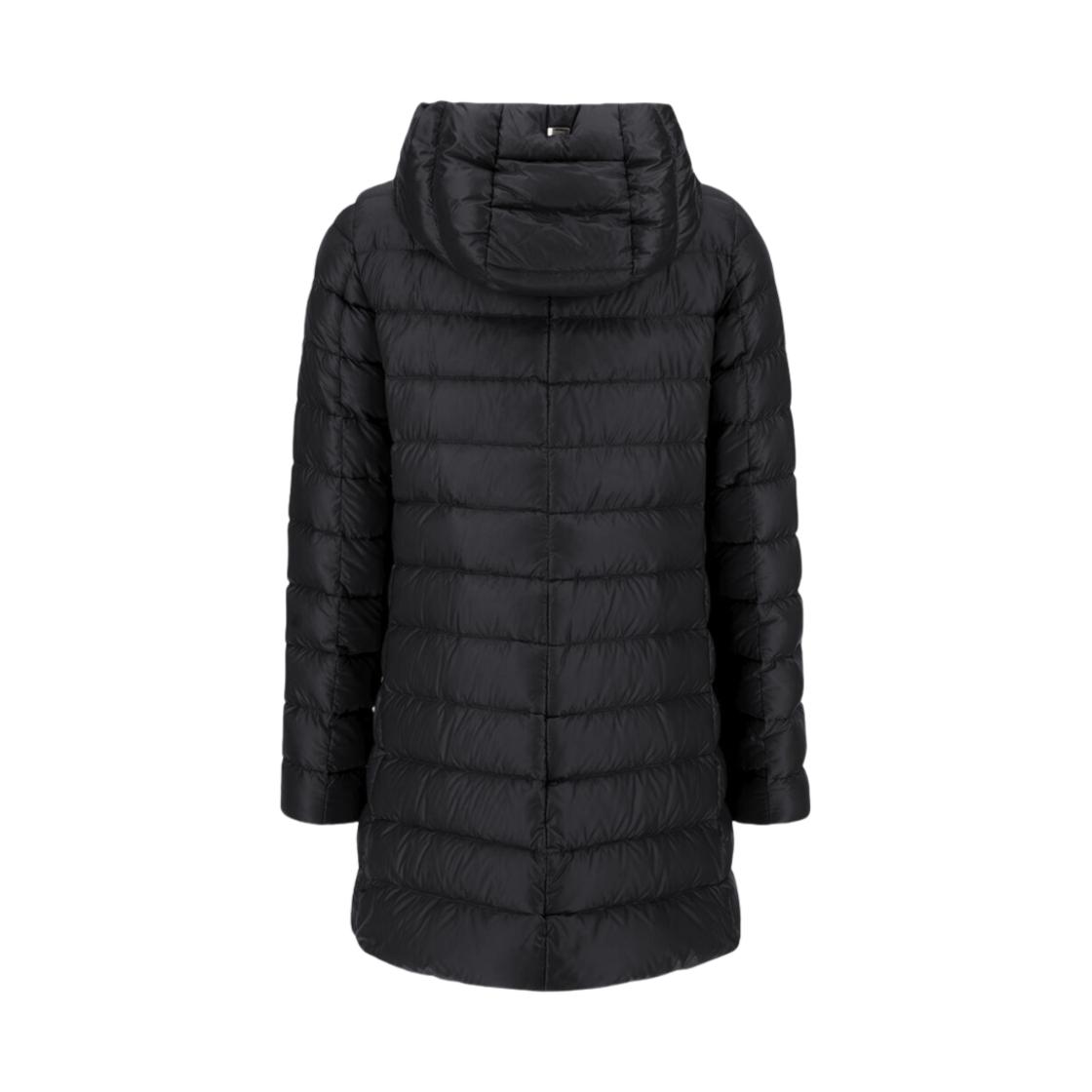 (W) 에르노 리조트 A-쉐입 자켓 나일론 울트라라이트 블랙((W) Herno Resort A-Shape Jacket In Nylon Ultralight Black) - 2