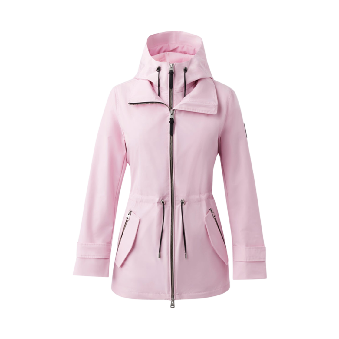 (W) 맥카지 멜라니 투인원 레인 파카 리무버블 빕 초크 핑크((W) Mackage Melany 2-In-1 Rain Parka With Removable Bib Chalk Pink)