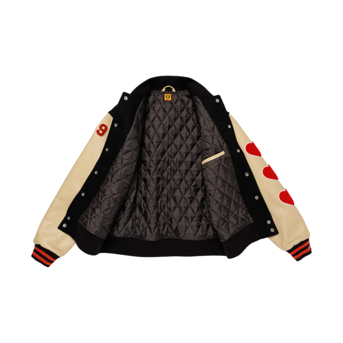 휴먼 메이드 바시티 자켓 블랙(Human Made Varsity Jacket Black) - 3