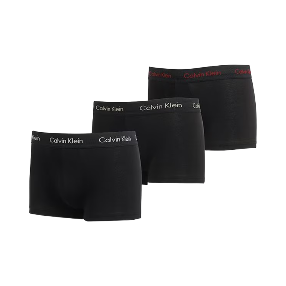 U2664GNOU Calvin Klein Cotton Stretch 3-pack Low Rise Trunk Black