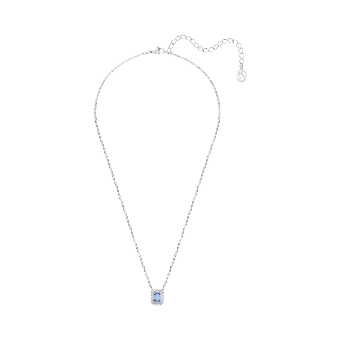 (W) 스와로브스키 밀레니아 네클리스 블루 로듐 플래팅((W) Swarovski Millenia Necklace Blue Rhodium Plated) - 1