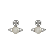 (W) Vivienne Westwood Balbina Pearl Earrings Silver