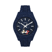 Timex x Peanuts Legacy Ocean 41mm Recycled Bracelet Watch Blue