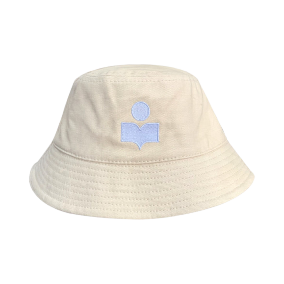 이자벨 마랑 헤일리 로고 햇 에크루 라이트 블루 - 24FW(Isabel Marant Haley Logo Hat Ecru Light Blue - 24FW)