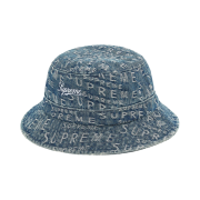 Supreme Warp Jacquard Logos Denim Crusher Blue - 21SS