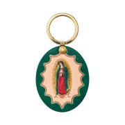 Supreme Guadalupe Leather Keychain Green - 23FW