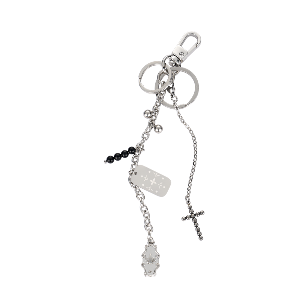 Nff447 Nff Cross Ball Key Ring Silver