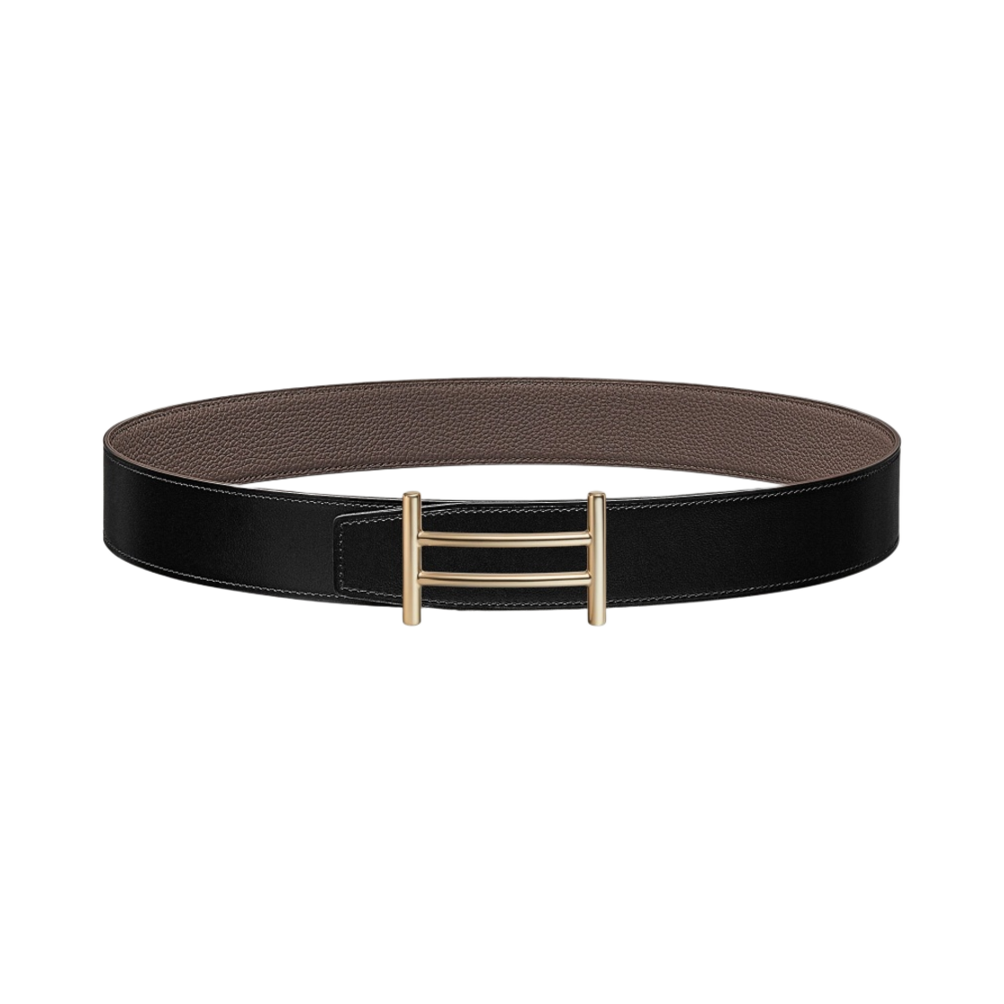 에르메스 라이더 벨트 버클 & 리버서블 가죽 스트랩 38mm & 페르마브라스 누아 에땅(Hermes Rider Belt Buckle & Reversible Leather Strap 38mm & Permabrass Noir Etain) - 1