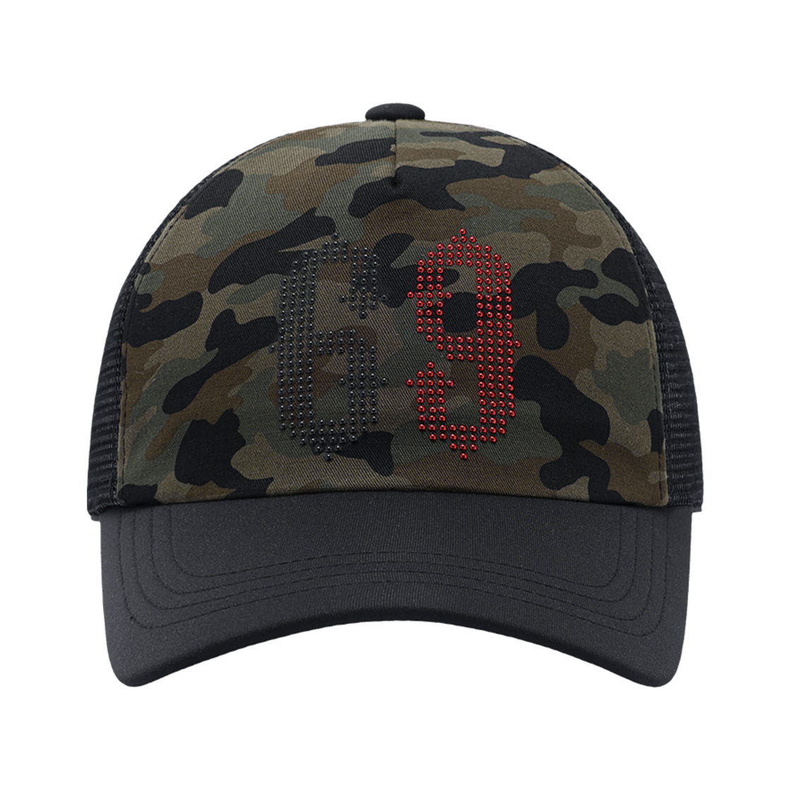 VH2FMUAB30ABK Thevinylhouse Mesh Two Tone Ball Cap Black