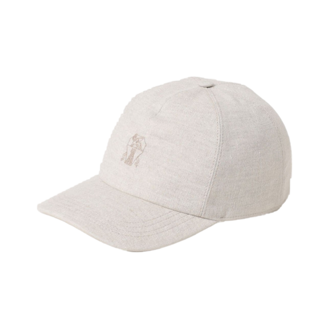 MCAP91016-C169 Brunello Cucinelli Logo Embroidered Cap Beige