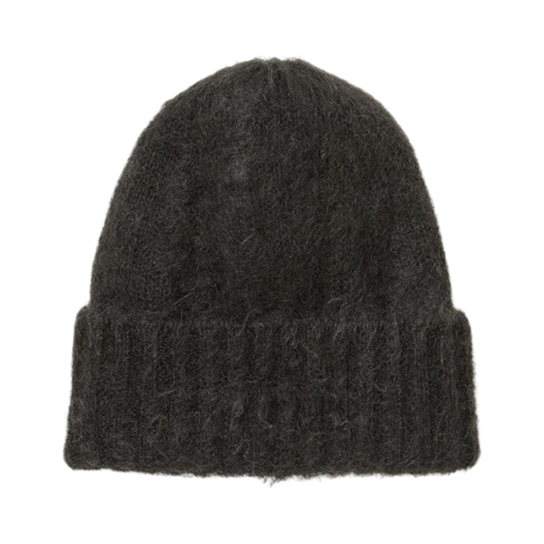 오라리 브러시드 슈퍼 키드 모헤어 니트 캡 잉크 블랙(Auralee Brushed Super Kid Mohair Knit Cap Ink Black)