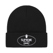 Supreme Crest Beanie Black - 24FW