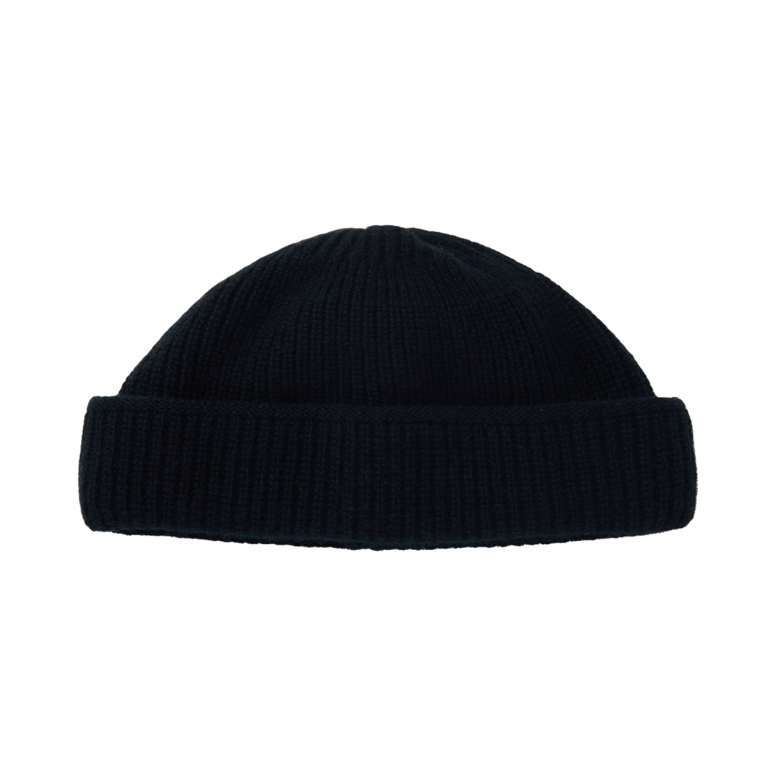 RML24FWMWBK Merino Wool Double Cuff Watchcap Black