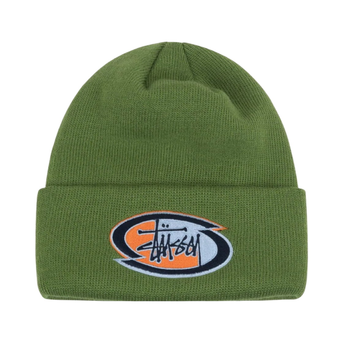 스투시 패치 커프 비니 그린