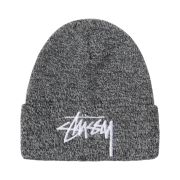 Stussy Marled Stock Cuff Beanie Black