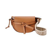Loewe Mini Gate Dual Bag in Soft Calfskin and Jacquard
