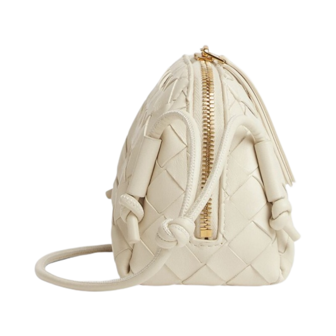 보테가 베네타 인트레치아토 콘서트 파우치 씨 솔트(Bottega Veneta Intrecciato Concert Pouch Sea Salt) - 2