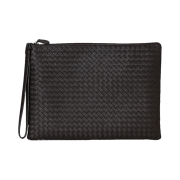 Bottega Veneta Intrecciato Strap Clutch Brown