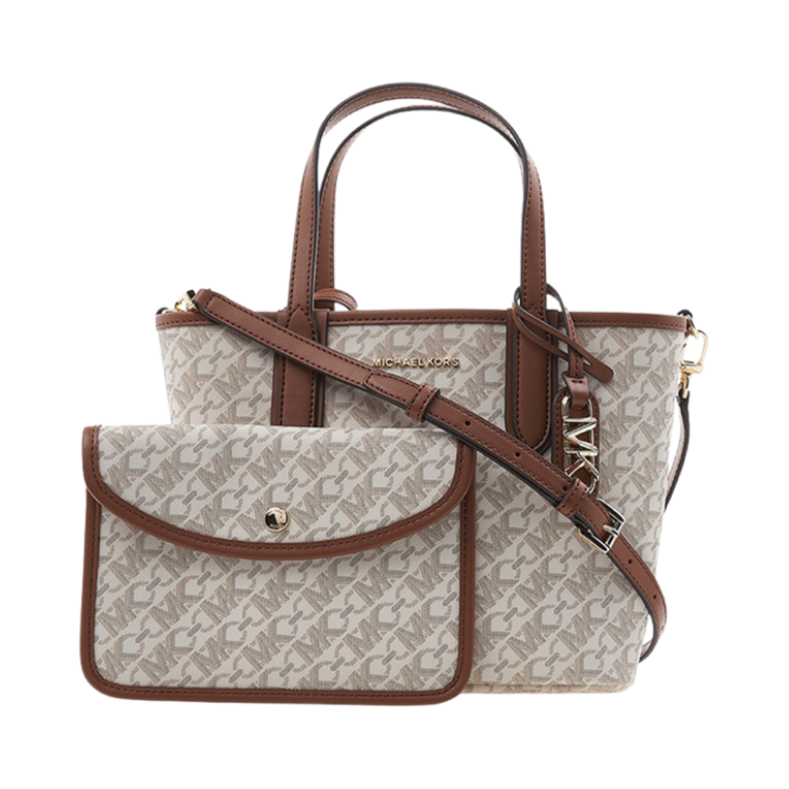 30R4GZAT0B099 Michael Kors Eliza Extra Small Tote Bag Vanilla Luggage