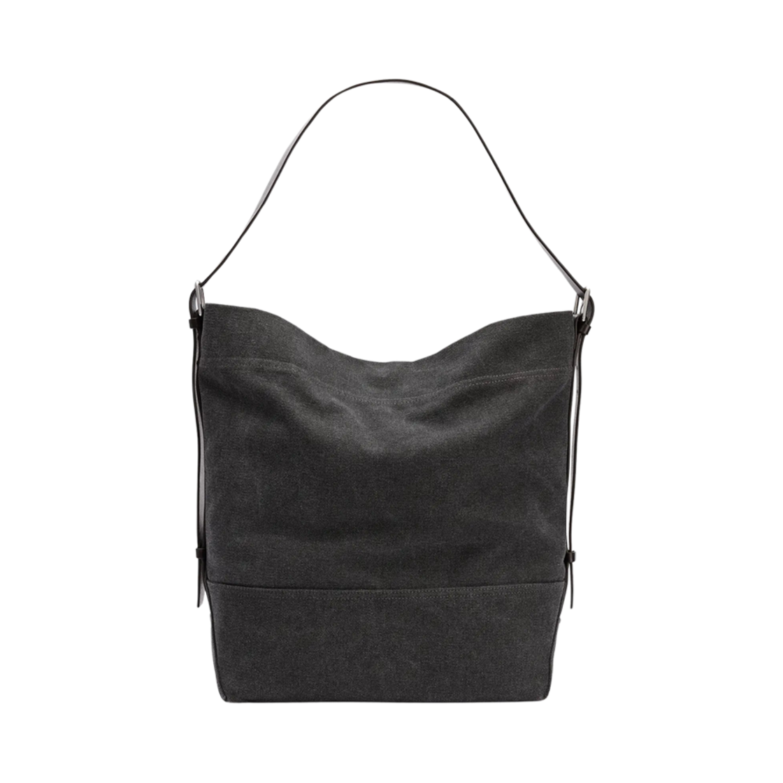르메르 코튼 타이 다이 01/S 벨티드 토트백 애쉬 블랙(Lemaire Cotton Tye Dye 01/S Belted Tote Bag Ash Black)