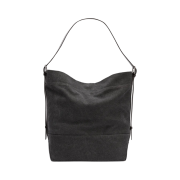Lemaire Cotton Tye Dye 01/S Belted Tote Bag Ash Black