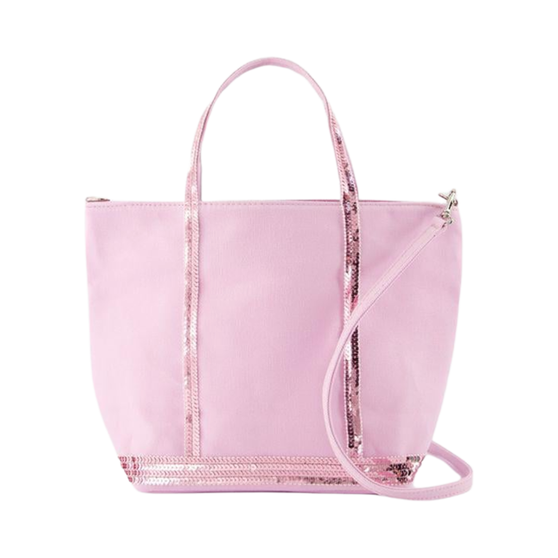 0PVE01-V40435-456 Vanessa Bruno Canvas S Cabas Tote Pink