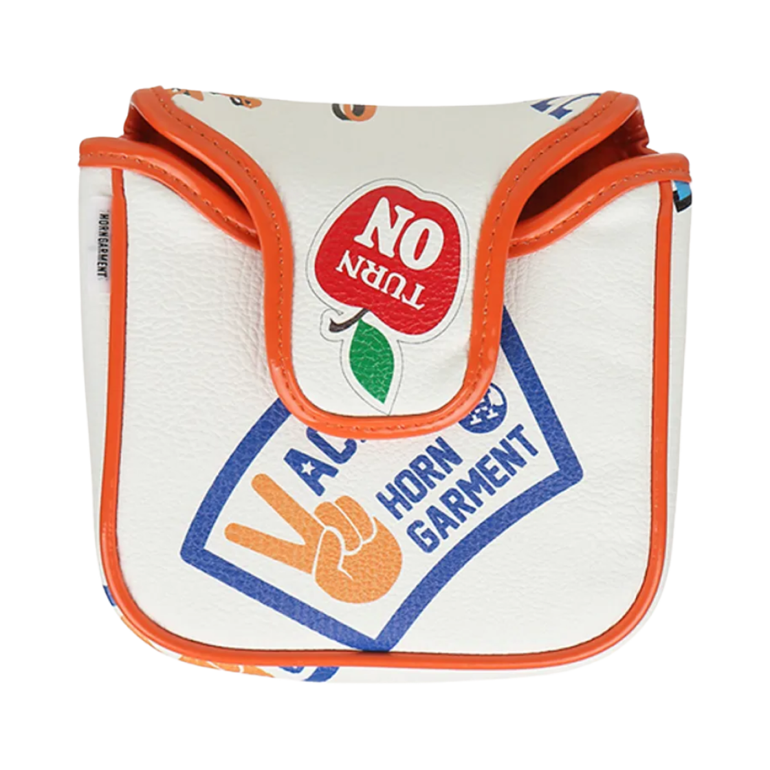 HCS-2A-SH25 Horn Garment Happy Surf Archive Pattern Mallet Cover White