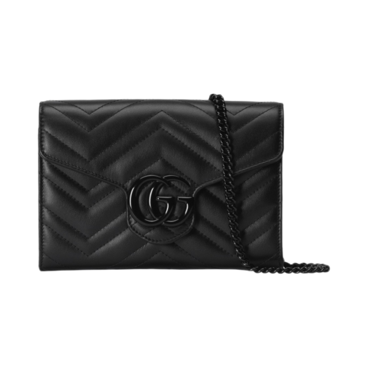 Gucci GG Marmont Matelasse Mini Bag Black Leather