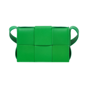 Bottega Veneta Mini Leather Cassette Parakeet