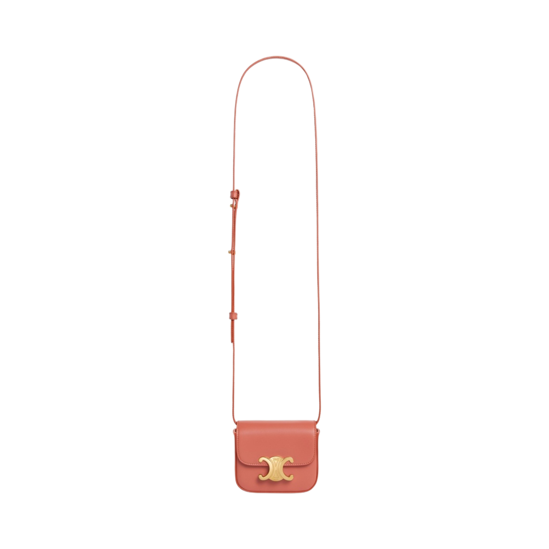 셀린느 샤이니 카프스킨 미니 트리옹프 백 테라코타(Celine Mini Triomphe in Shiny Calfskin Terracotta) - 3