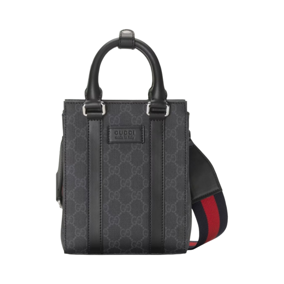 구찌 GG 슈프림 미니 토트백 블랙(Gucci GG Supreme Mini Tote Bag Black) - 1