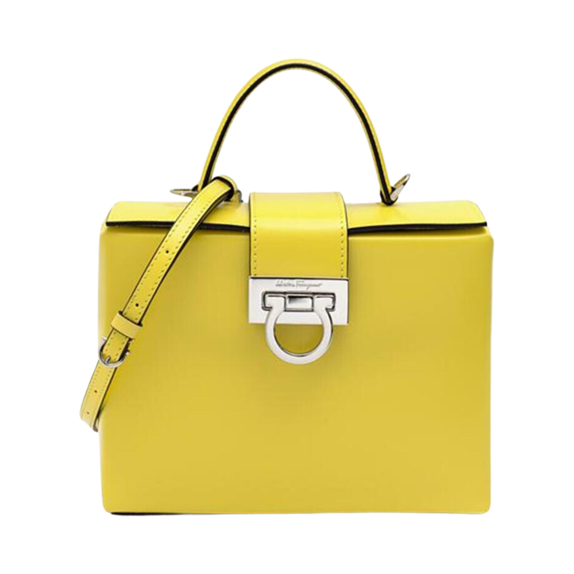 211981-754429 Ferragamo Trifolio Box Mini Bag Yellow